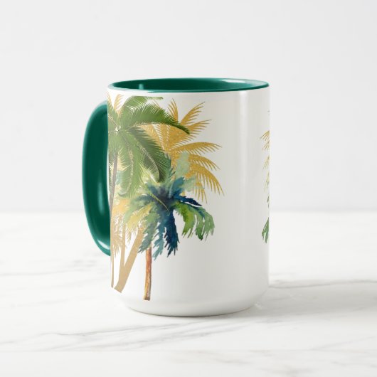 Mug Palm Tree Beach Wedding Favoriser (Devant gauche)