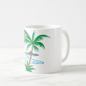 Mug Palm Tree by the River | Tropical Sunset Art (Devant droit)