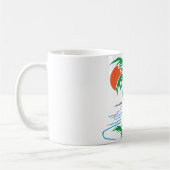 Mug Palm Tree by the River | Tropical Sunset Art (Gauche)
