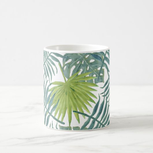 Mug Palm Tree Fronds Peinture hawaïenne (Centre)