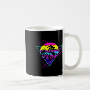 Mug Palm Tree Rétro Palm Tree 80s 80s Vaca d'été des a