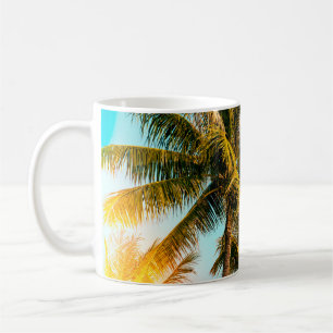 Mug Palm tree - vintage effet style images et lumière