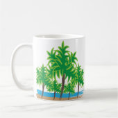 Mug Palm Trees Aquarelle Plage Tropicale (Gauche)