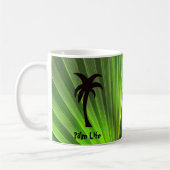 Mug Palm vert Frond avec Palm Tree (Gauche)