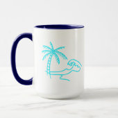 Mug Palme tropicale et vague (Gauche)