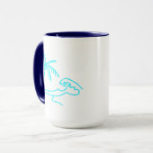 Mug Palme tropicale et vague (Devant gauche)