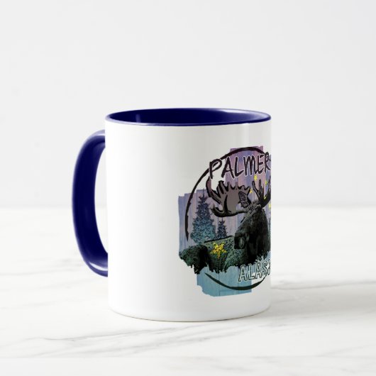 Mug Palmer Alaska rustique orignal muge (Devant gauche)