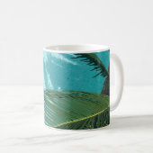 Mug palmier au-dessus de l'eau (Devant droit)