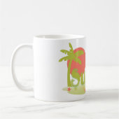 Mug Palmier d'été avec soleil et plage (Gauche)