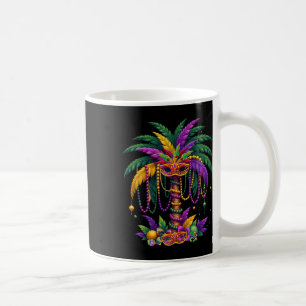 Mug Palmier Drôle Et Perles Mardi Gras Hawaiian Trop
