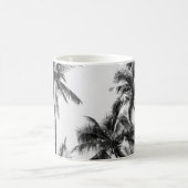 Mug Palmier Feuille Noir Blanc (Centre)