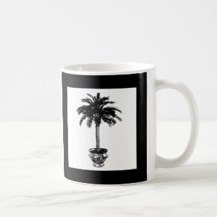 Mug Palmier pointu - noir et blanc