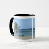 Mug Palmier sur la plage (Devant gauche)