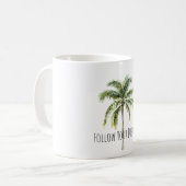 Mug Palmier Tropical (Devant gauche)