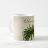 Mug Palmier Tropical Marbré Chic Personnel (Devant gauche)
