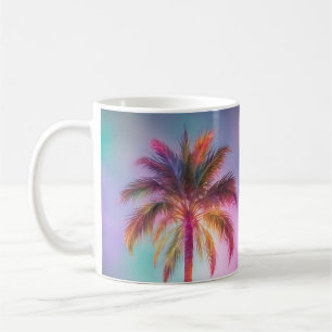 Mug Palmier Tropical Pink Violet Doux