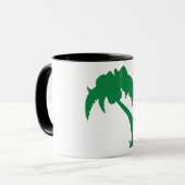 Mug Palmier Tropical Silhouette Green Island Beach (Devant gauche)