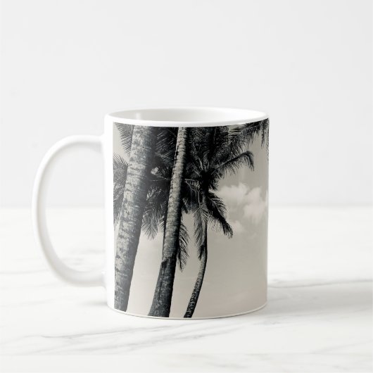 MUG PALMIER TROPICAL SUR LA PLAGE (Gauche)
