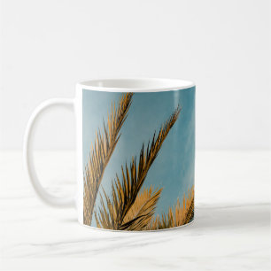 Mug Palmier vert sous ciel bleu le matin