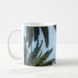 MUG PALMIER VERT SOUS LE CIEL BLANC