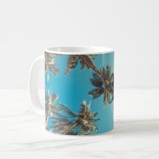 Mug Palmiers au cru tropical de plage (Devant gauche)