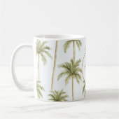 Mug Palmiers blancs verts tropicaux (Gauche)