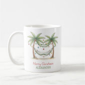 Mug Palmiers de Noël Côtiers Avec Hamac (Gauche)