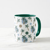 Mug Palmiers et points doux à l'intérieur (Devant droit)