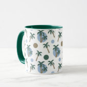 Mug Palmiers et points doux à l'intérieur (Devant gauche)