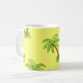 Mug Palmiers : Illustration Vintage. (Devant gauche)