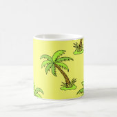 Mug Palmiers : Illustration Vintage. (Centre)