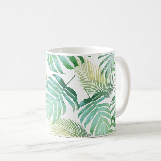 Mug Palmiers Sur La Plage Tropicale (Devant droit)