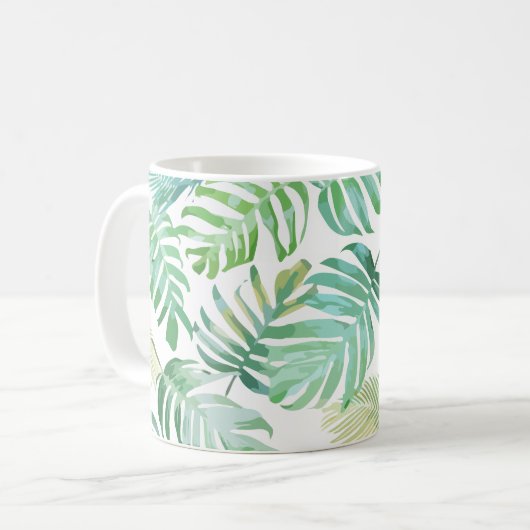Mug Palmiers Sur La Plage Tropicale (Devant gauche)