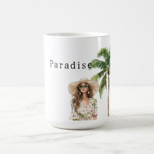 Mug Palmiers tropicaux Beach Girl