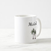 Mug Palmiers tropicaux Élégant feuillage botanique (Devant droit)