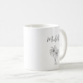 Mug Palmiers tropicaux Feuillage Botanique Personnalis (Devant droit)