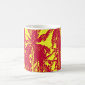 Mug Palmiers tropicaux. Motif à feuilles posterisées.. (Centre)