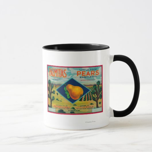 Mug Palmitas Pear Crate Label Antelope Valley, CA (Droite)