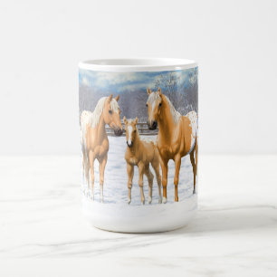 Mug Palomino Appaloosa Chevaux En Neige