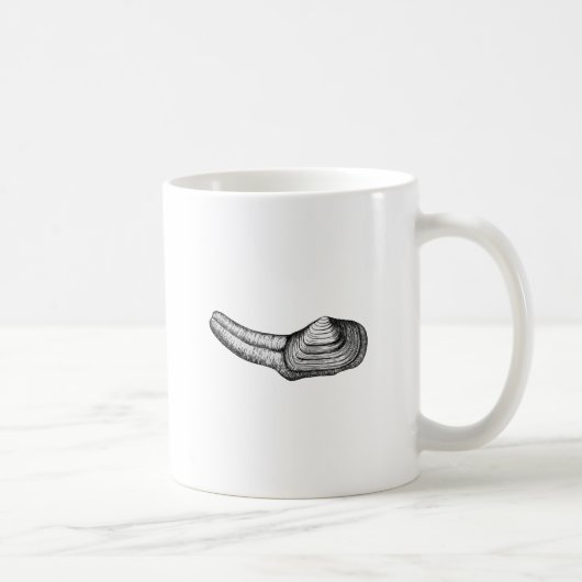 Mug Palourde de Geoduck (illustration noire et (Droite)