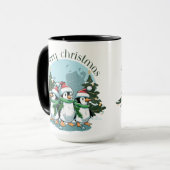 Mug "Pals de pingouin : Joyeux Noël de Mug" (Devant gauche)