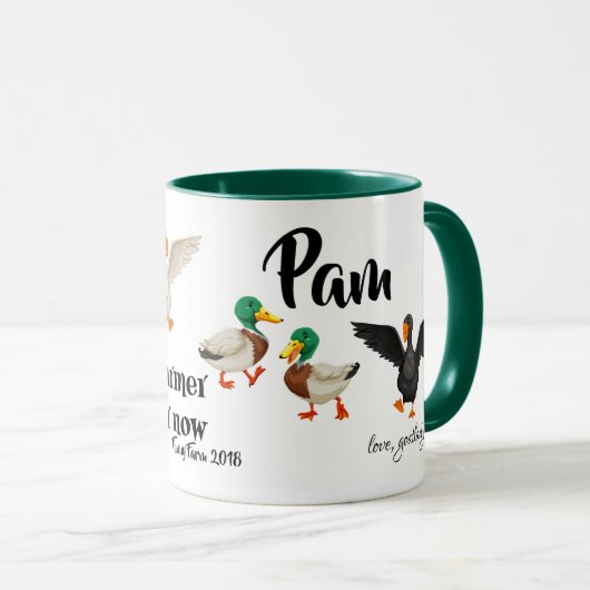 Mug Pam de canard à canard (Devant droit)