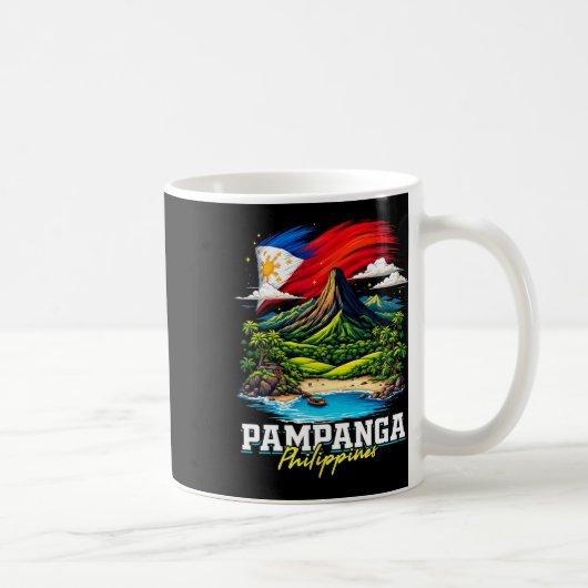 Mug Pampanga Philippines Souvenir Drapeau Philippin (Droite)