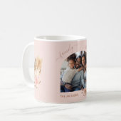 Mug Pampas herbe rose or rose floraux photo (Devant gauche)