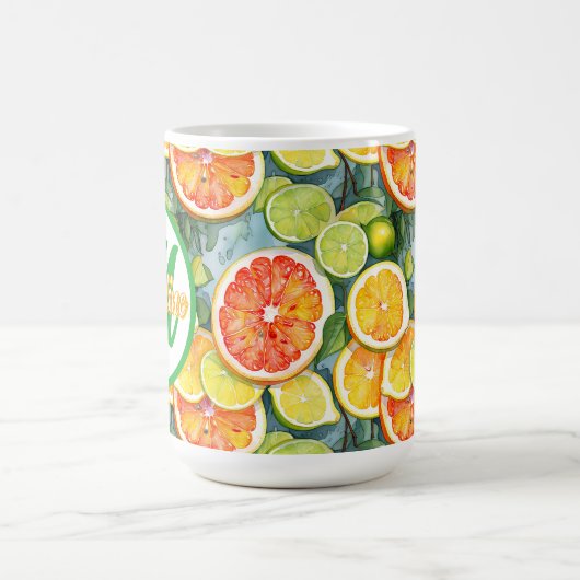 Mug Pamplemousse, citrons, limons et oranges agrumes (Centre)