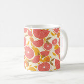 Mug Pamplemousse et tranches de moitié avec feuilles s (Devant droit)
