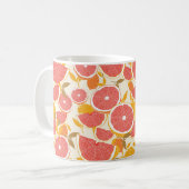 Mug Pamplemousse et tranches de moitié avec feuilles s (Devant gauche)