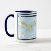 Mug Panama Map Musique personnalisée (Gauche)