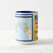 Mug Panama Map Musique personnalisée (Centre)