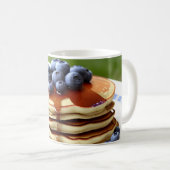 Mug Pancakes aux bleuets (Devant droit)